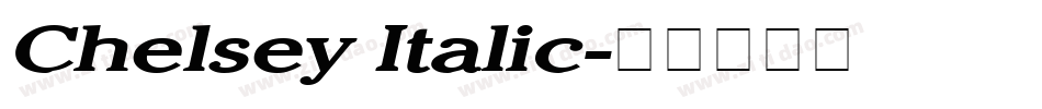 Chelsey Italic字体转换